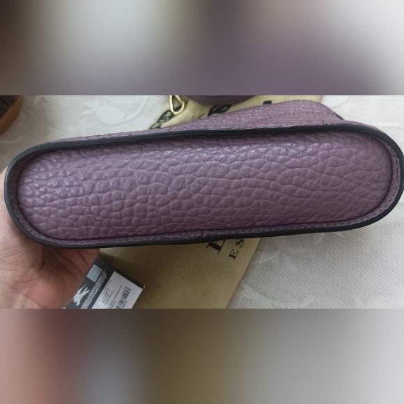 Authentic Burberry Heritage Grain Small Harrogate Crossbody Bag Dusky Mauve - Picture 6 of 16